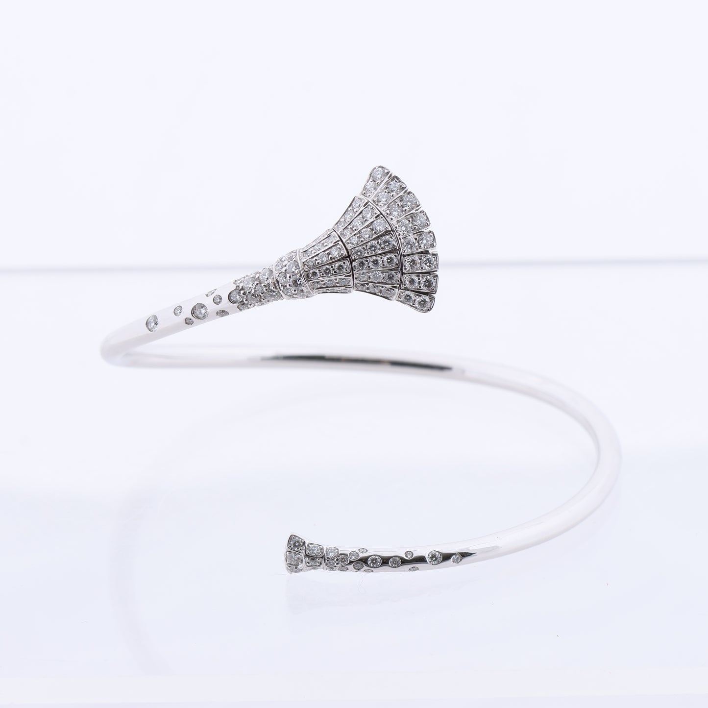 De Grisogono Ventaglio 18K White Gold and Diamon Bracelet