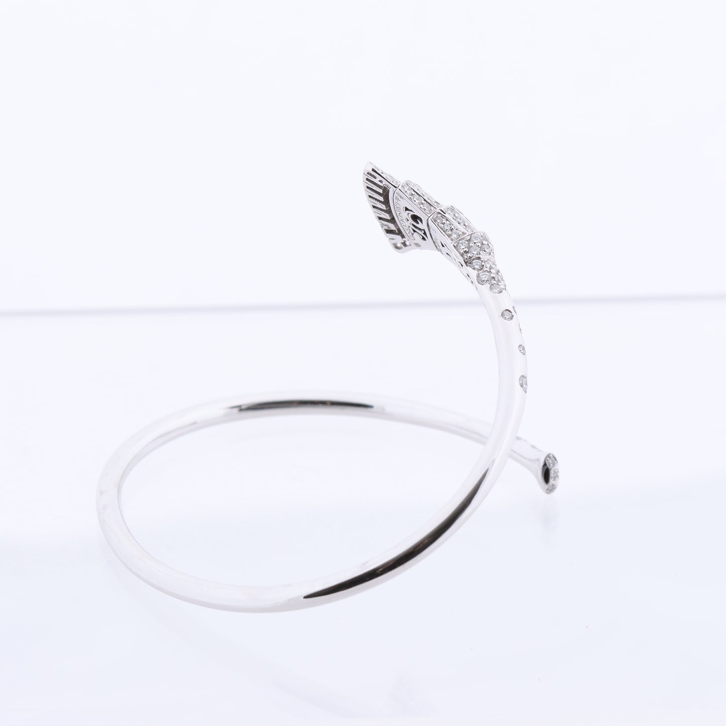 De Grisogono Ventaglio 18K White Gold and Diamon Bracelet