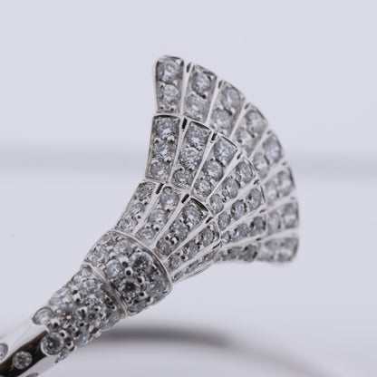 De Grisogono Ventaglio 18K White Gold and Diamon Bracelet