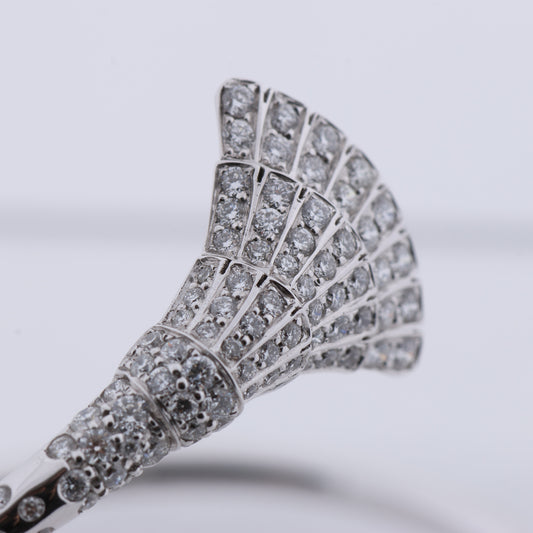 De Grisogono Ventaglio 18K White Gold and Diamon Bracelet