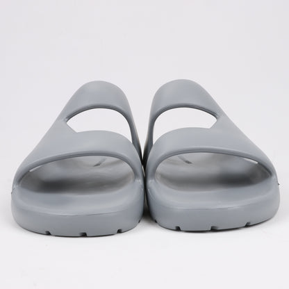 Bottega Veneta Gummiband-Sandalen in Grau, Größe 43 EU