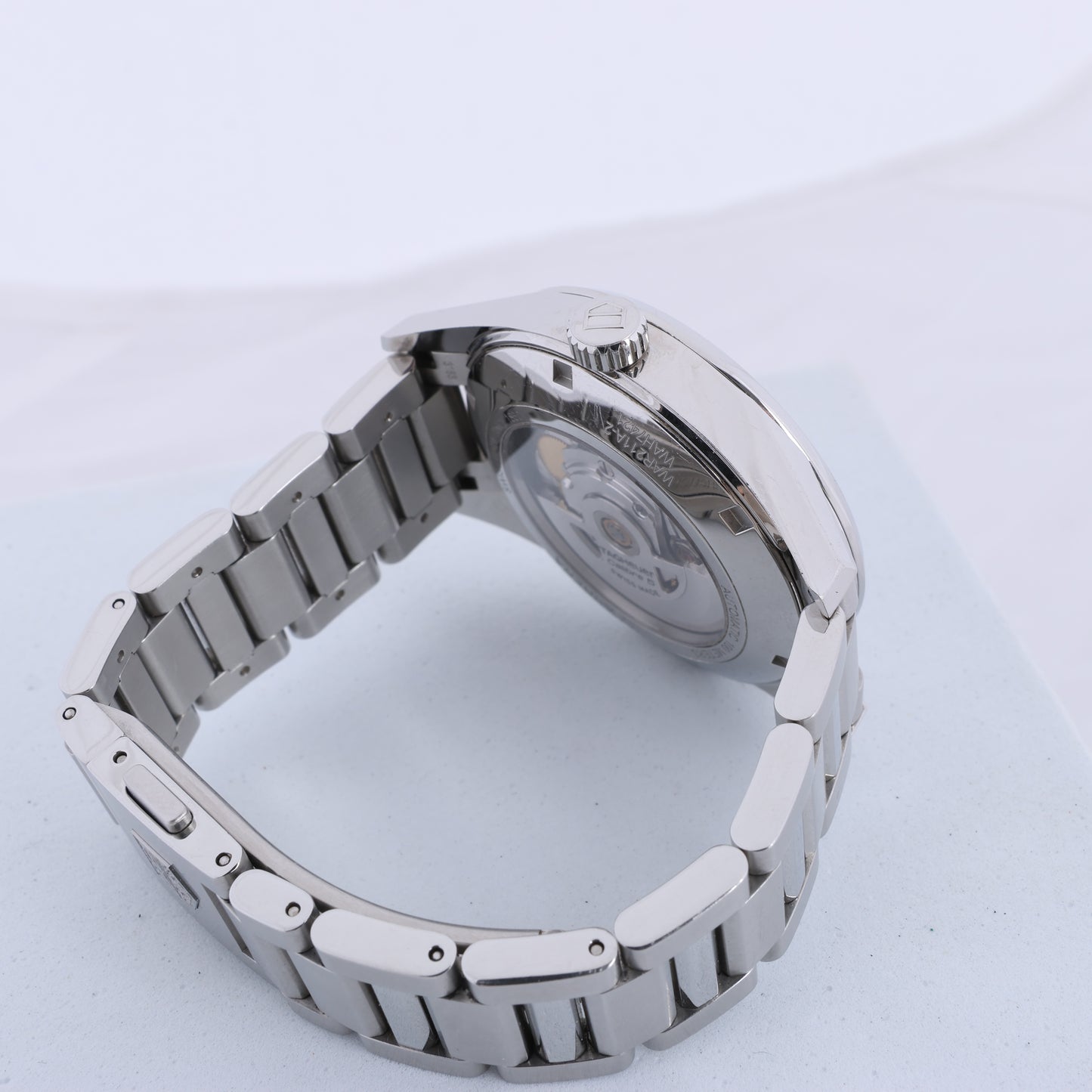 TAG Heuer Carrera Calibre 5 WAR211A WAH7421 SS AT Black Dial Watch