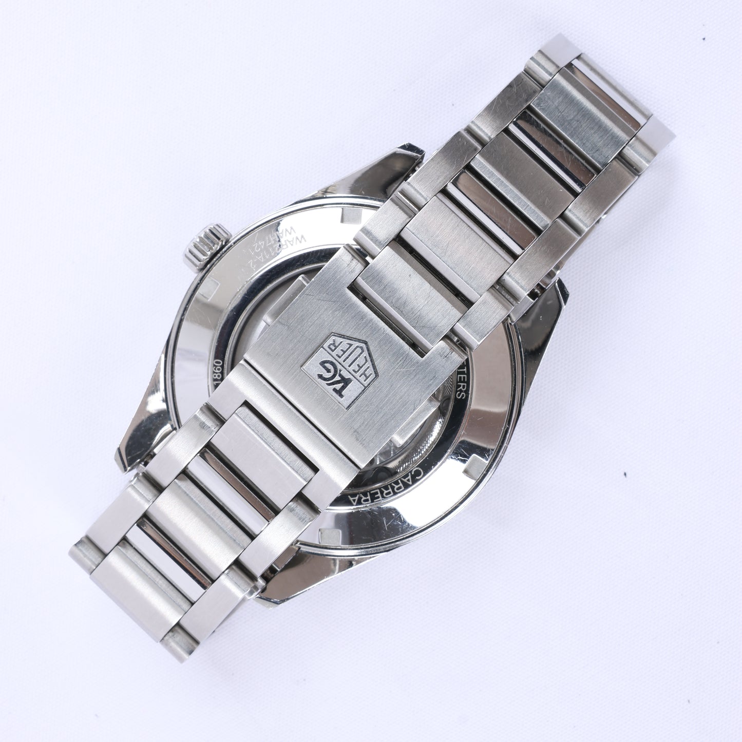 TAG Heuer Carrera Calibre 5 WAR211A WAH7421 SS AT Black Dial Watch