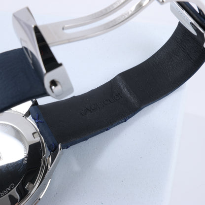 TAG Heuer Carrera WAR1114 RTJ6546 SS & Leather QZ Blue-Face Watch