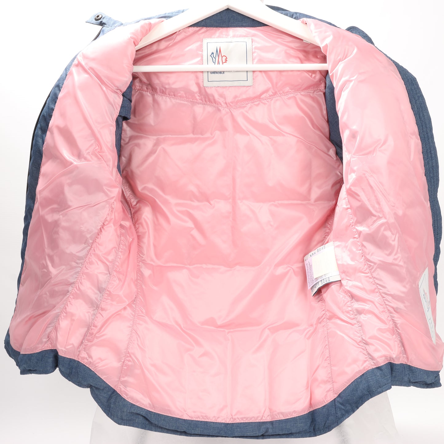Moncler Grenoble Blue Denim Sleeveless Jacket, Size 1 S