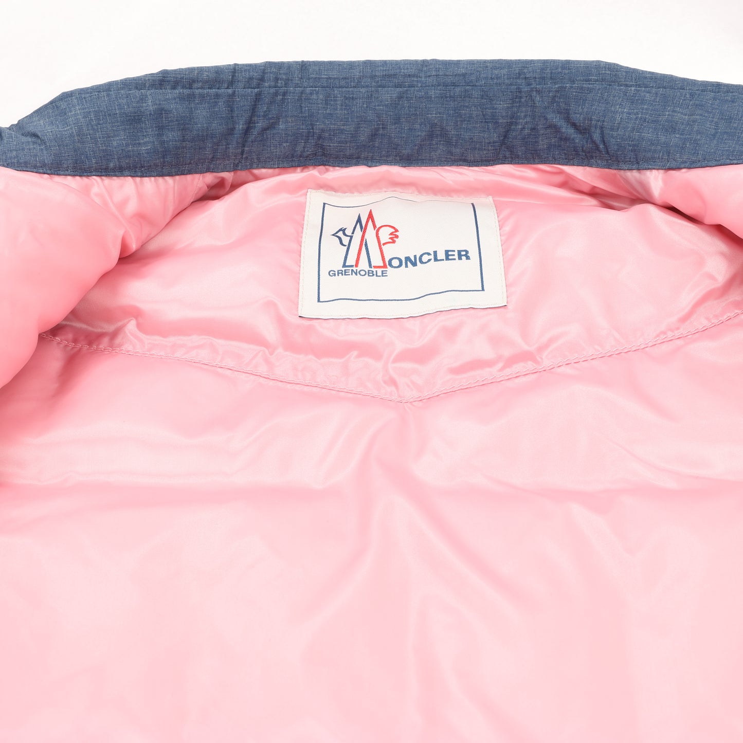 Moncler Grenoble Blue Denim Sleeveless Jacket, Size 1 S