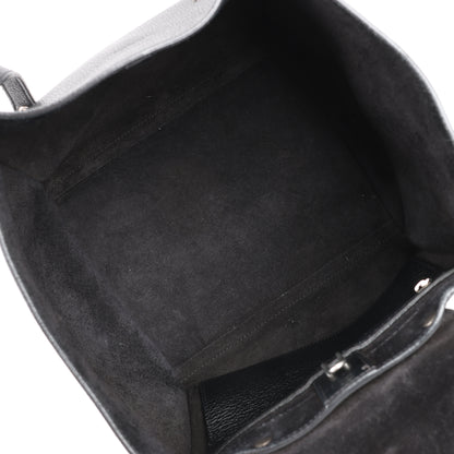 CELINE Big Bag Small Grained Leather 2way Handbag in Black