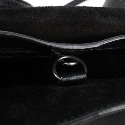 CELINE Big Bag Small Grained Leather 2way Handbag in Black