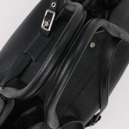 CELINE Big Bag Small Grained Leather 2way Handbag in Black