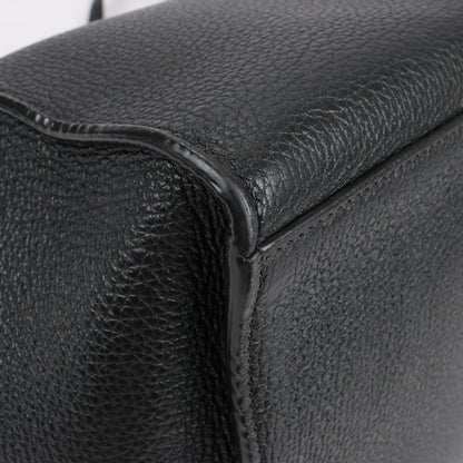 CELINE Big Bag Small Grained Leather 2way Handbag in Black