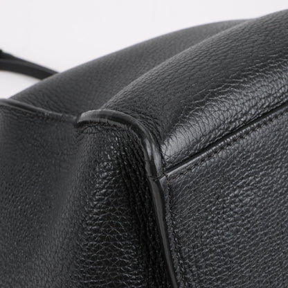 CELINE Big Bag Small Grained Leather 2way Handbag in Black