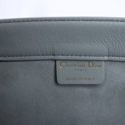 Christian Dior – Book Tote-Handtasche aus Leder in Grau