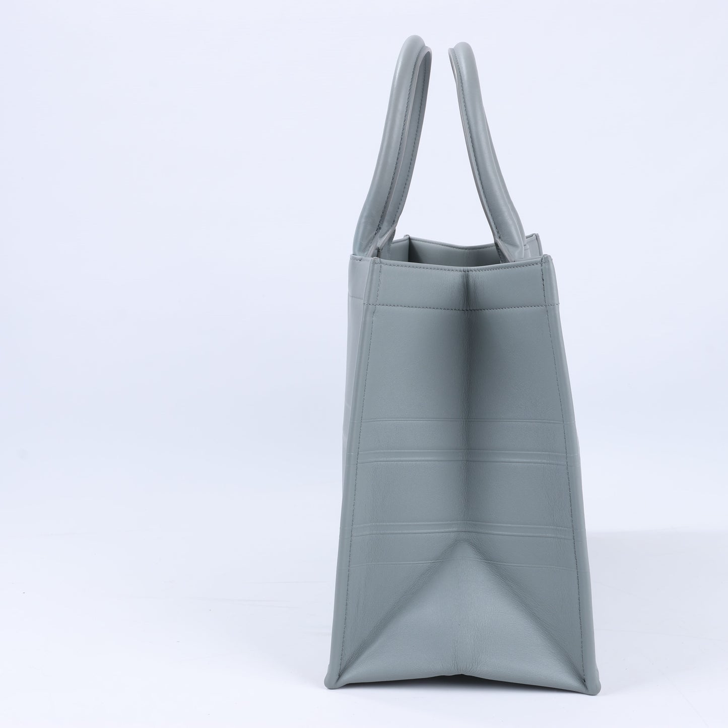 Christian Dior – Book Tote-Handtasche aus Leder in Grau