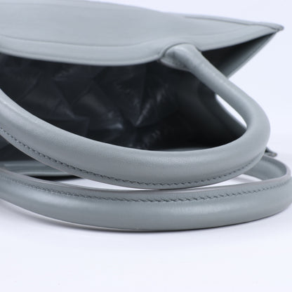 Christian Dior – Book Tote-Handtasche aus Leder in Grau
