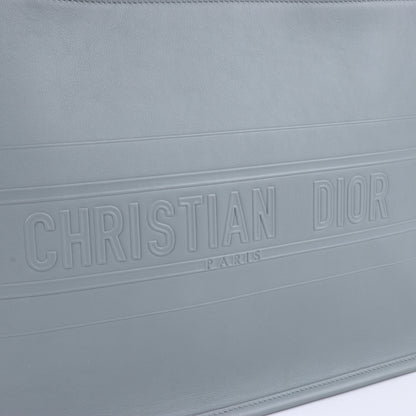 Christian Dior – Book Tote-Handtasche aus Leder in Grau