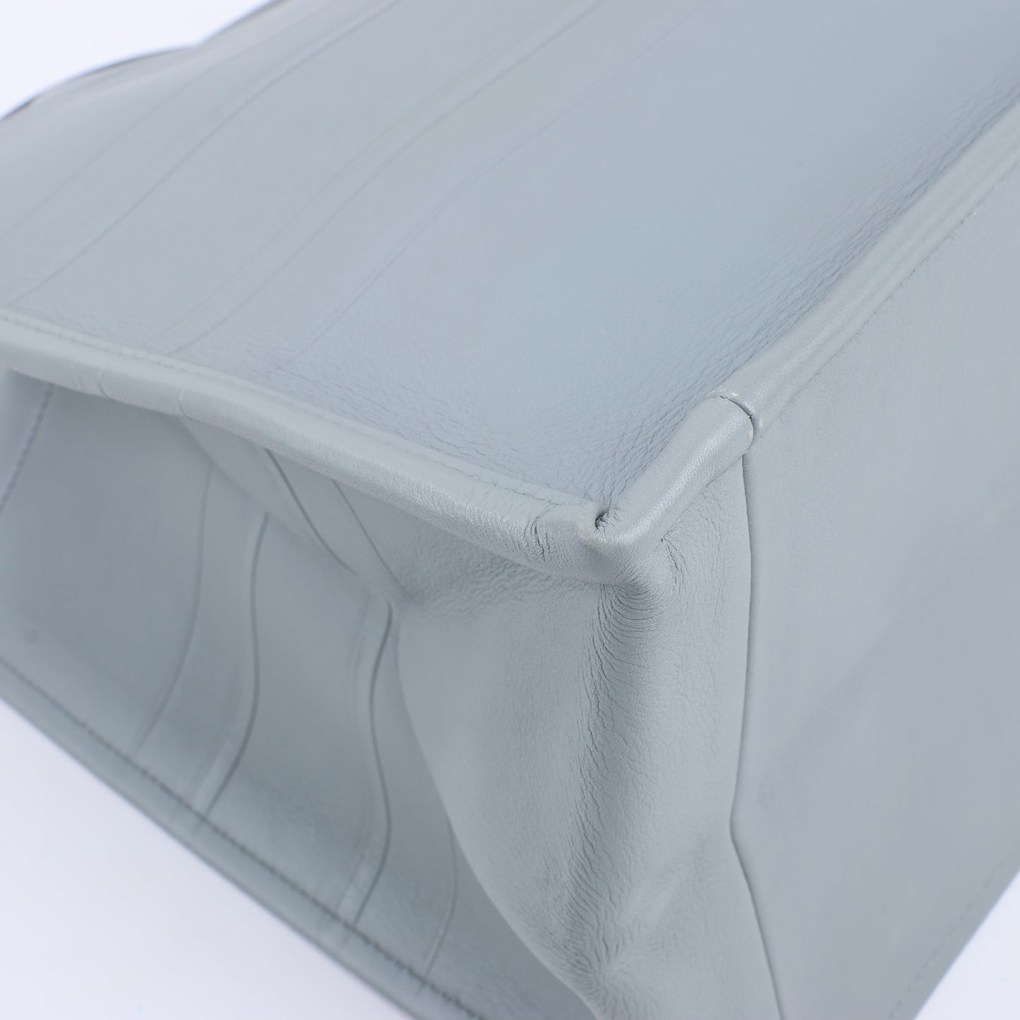 Christian Dior – Book Tote-Handtasche aus Leder in Grau