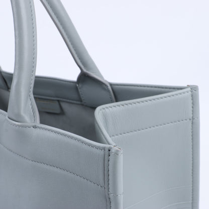Christian Dior – Book Tote-Handtasche aus Leder in Grau
