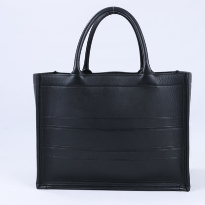 Christian Dior – Book Tote-Handtasche aus schwarzem Leder