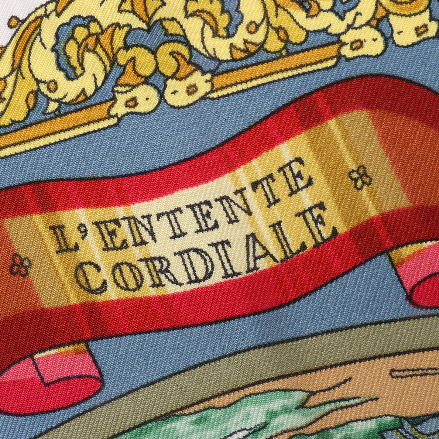 Hermès Carré 90 "L’ENTENTE CORDIALE" 100% Silk Scarf