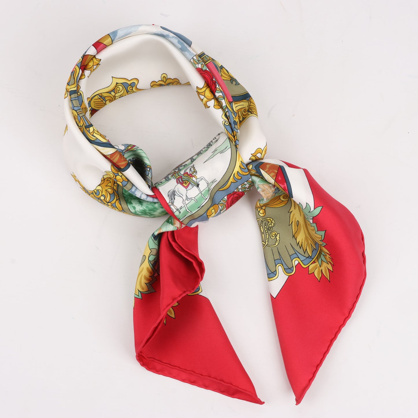 Hermès Carré 90 "L’ENTENTE CORDIALE" 100% Silk Scarf