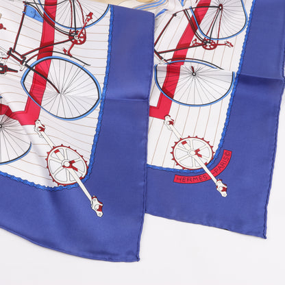 Hermès Carré 90 "LES BECANES" 100% Silk Scarf