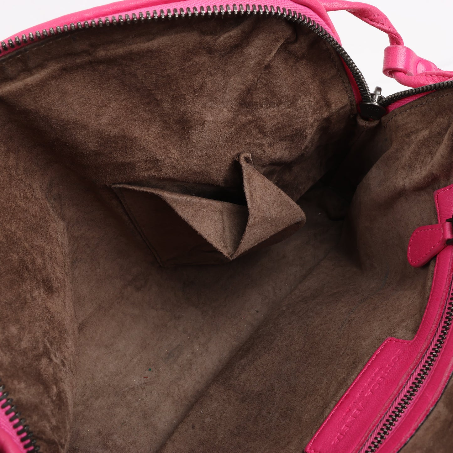 Bottega Veneta Intrecciato Nodini Umhängetasche in Rosa