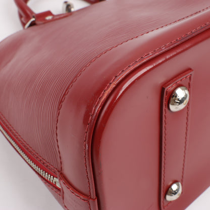 Louis Vuitton Epi Leather Alma Handbag in Deep Red M4030M