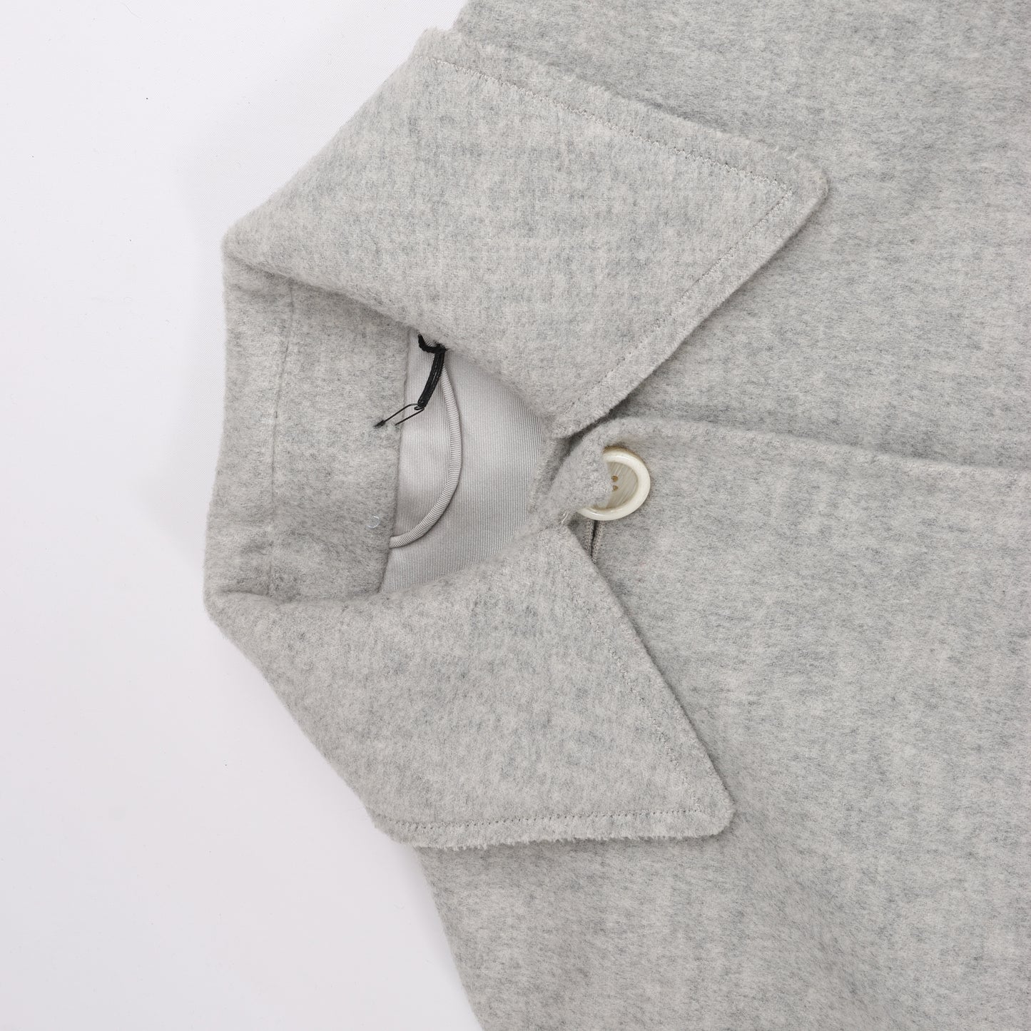 Helmut Lang Double-Face Wool Coat in Grey, Size XS