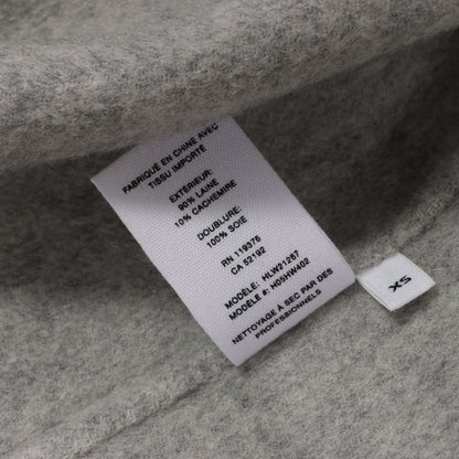Helmut Lang Double-Face Wool Coat in Grey, Size XS