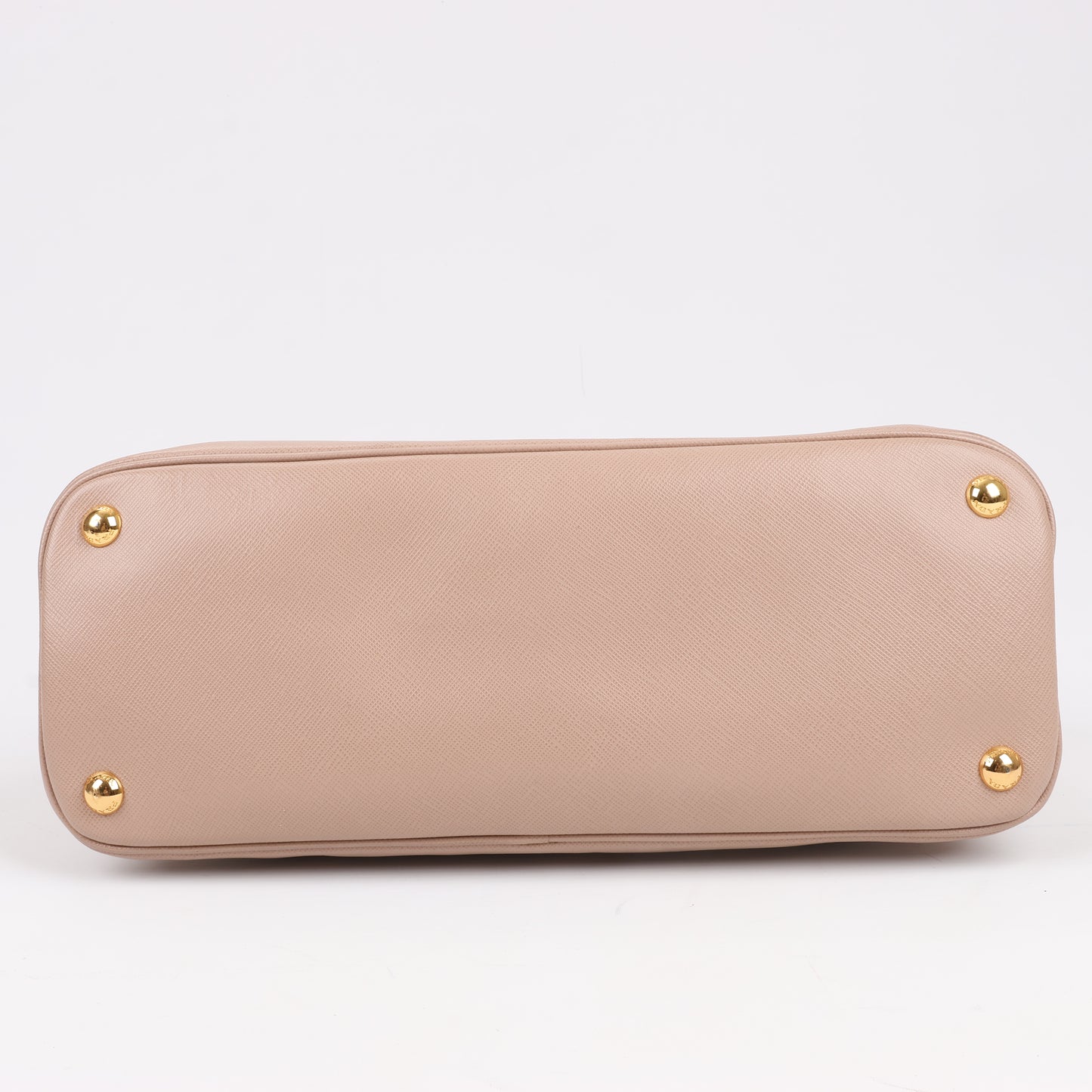 Prada Promenade Saffiano Lux Leather Handbag in Beige