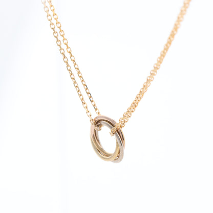 CARTIER Sweet Trinity Necklace 750(YG×PG×WG) 3.7g