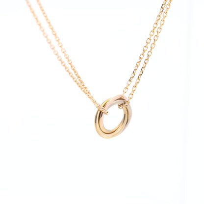 CARTIER Sweet Trinity Necklace 750(YG×PG×WG) 3.7g