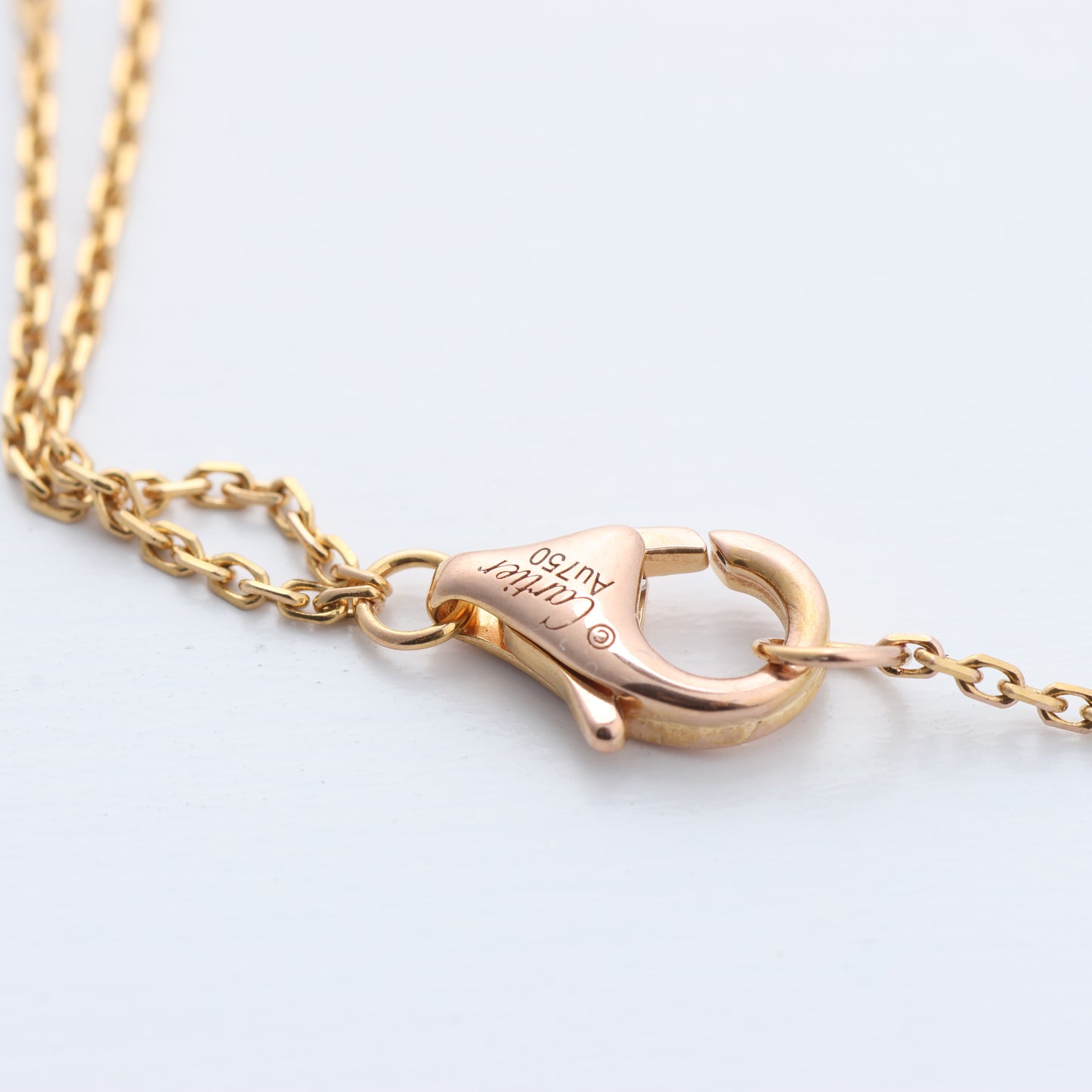 CARTIER Sweet Trinity Necklace 750(YG×PG×WG) 3.7g