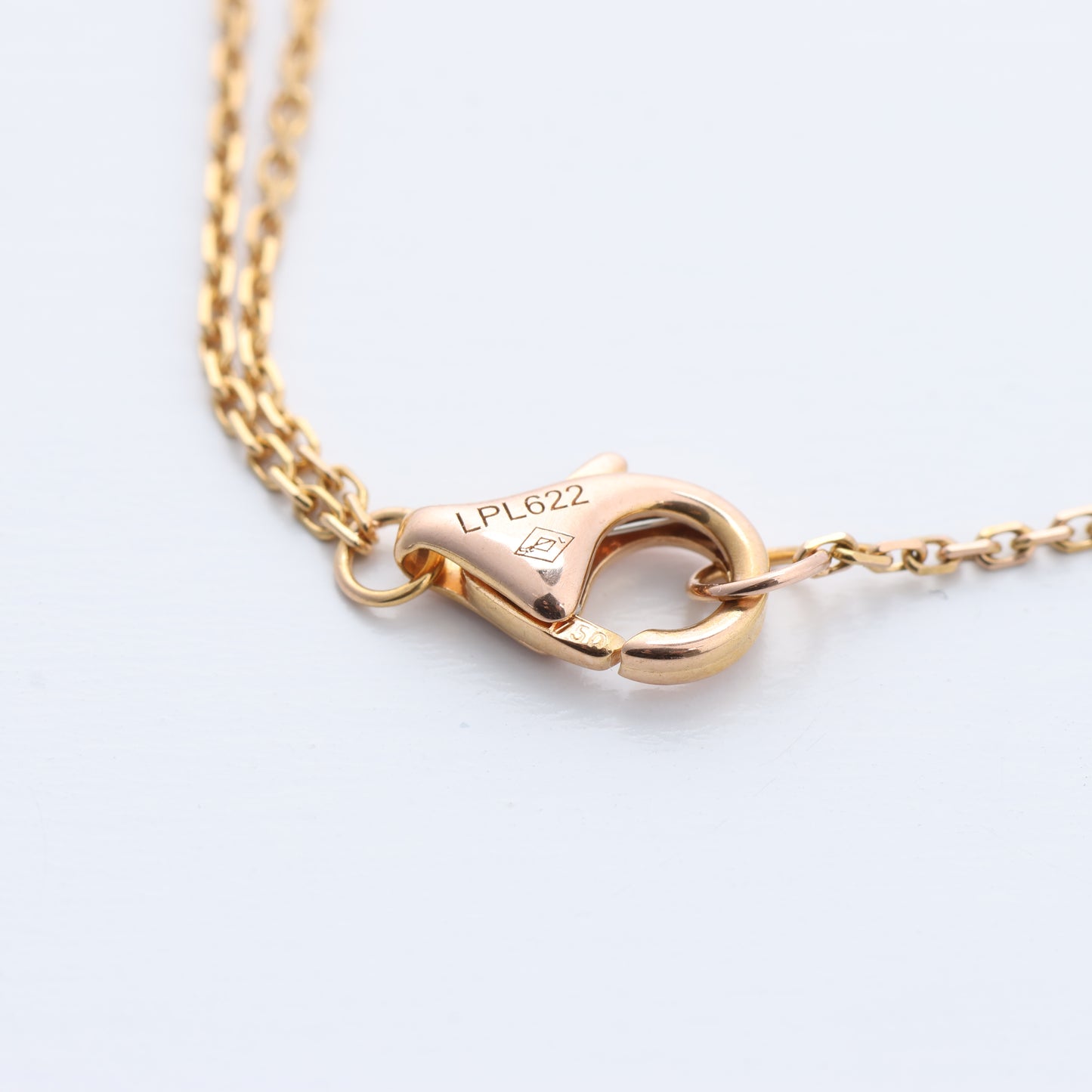 CARTIER Sweet Trinity Necklace 750(YG×PG×WG) 3.7g