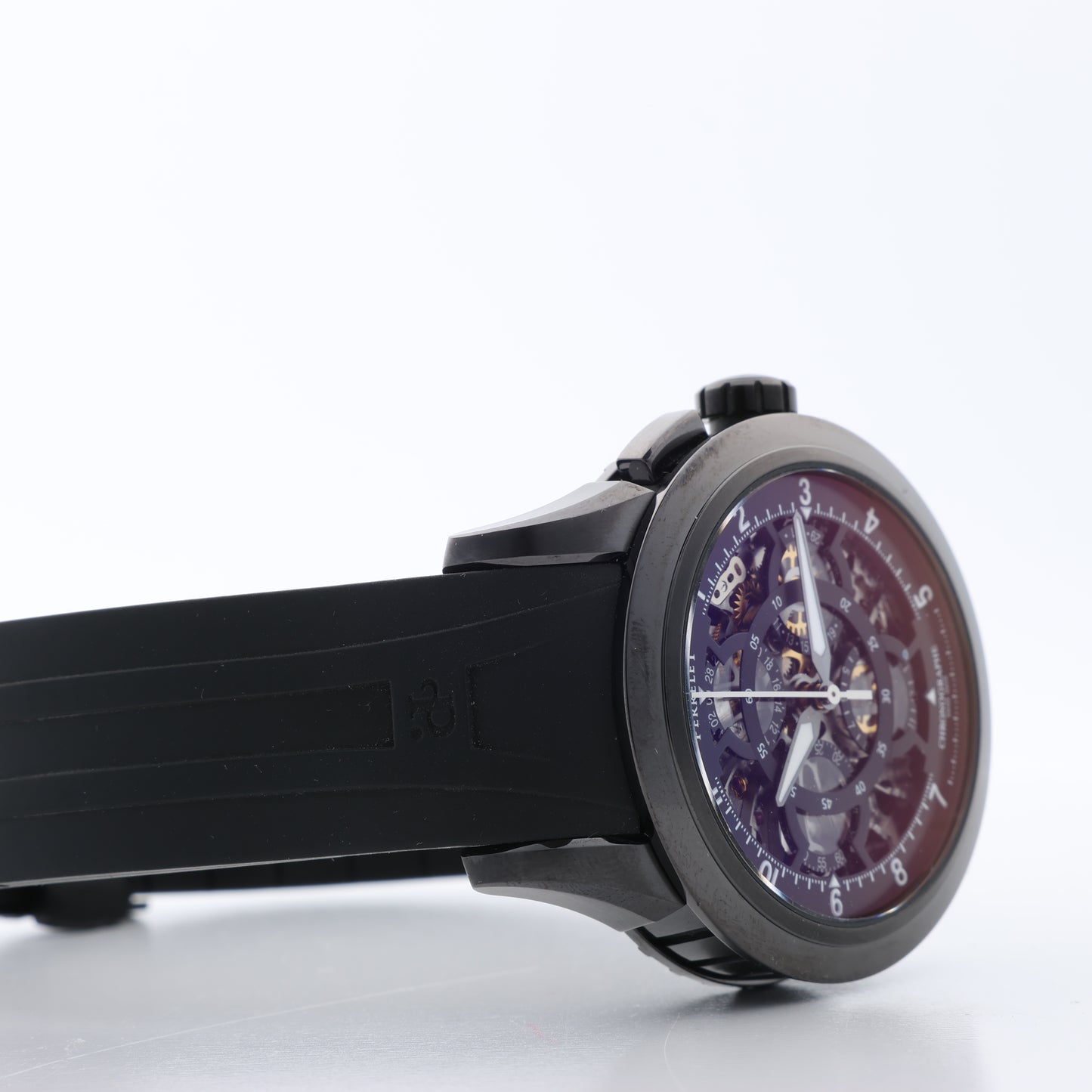 PERRELET Turbine Erotic A4021/3 SS & Rubber AT Skeleton Dial Watch
