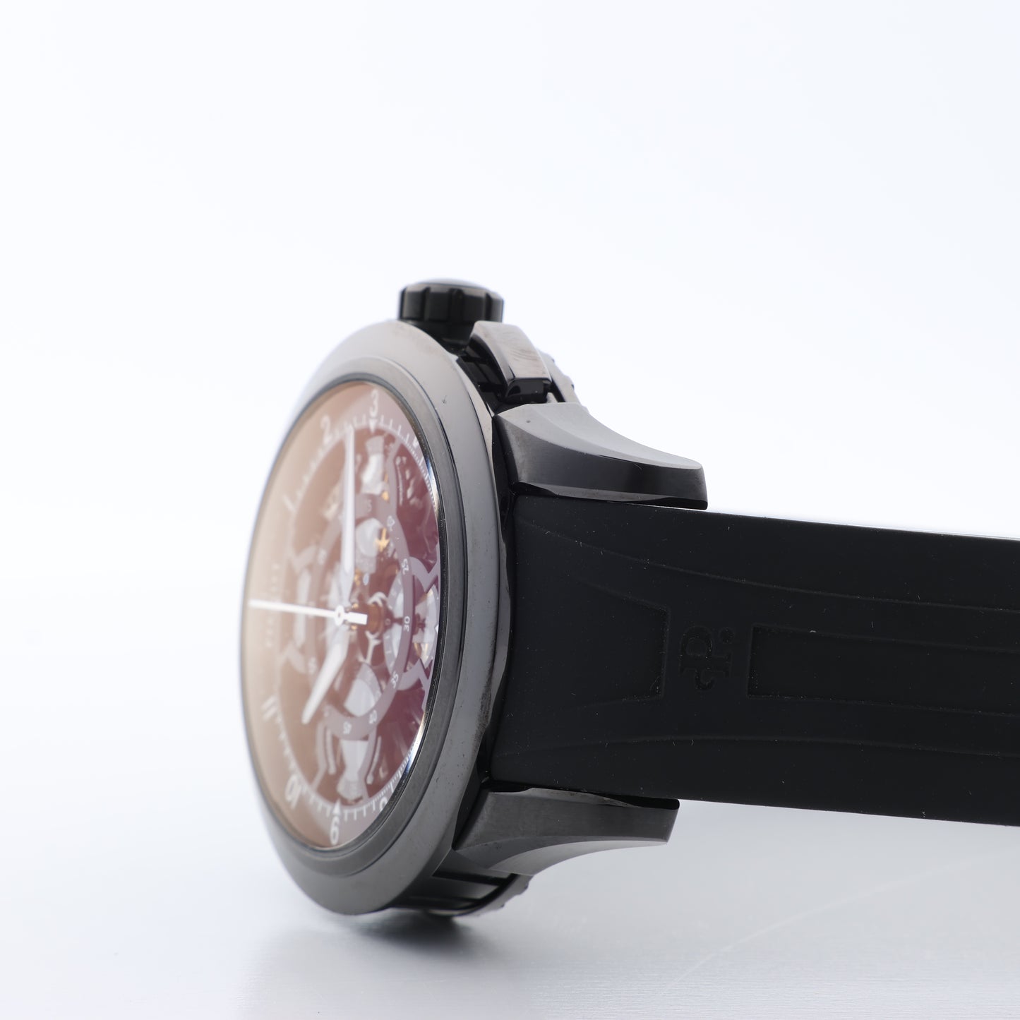 PERRELET Turbine Erotic A4021/3 SS & Rubber AT Skeleton Dial Watch