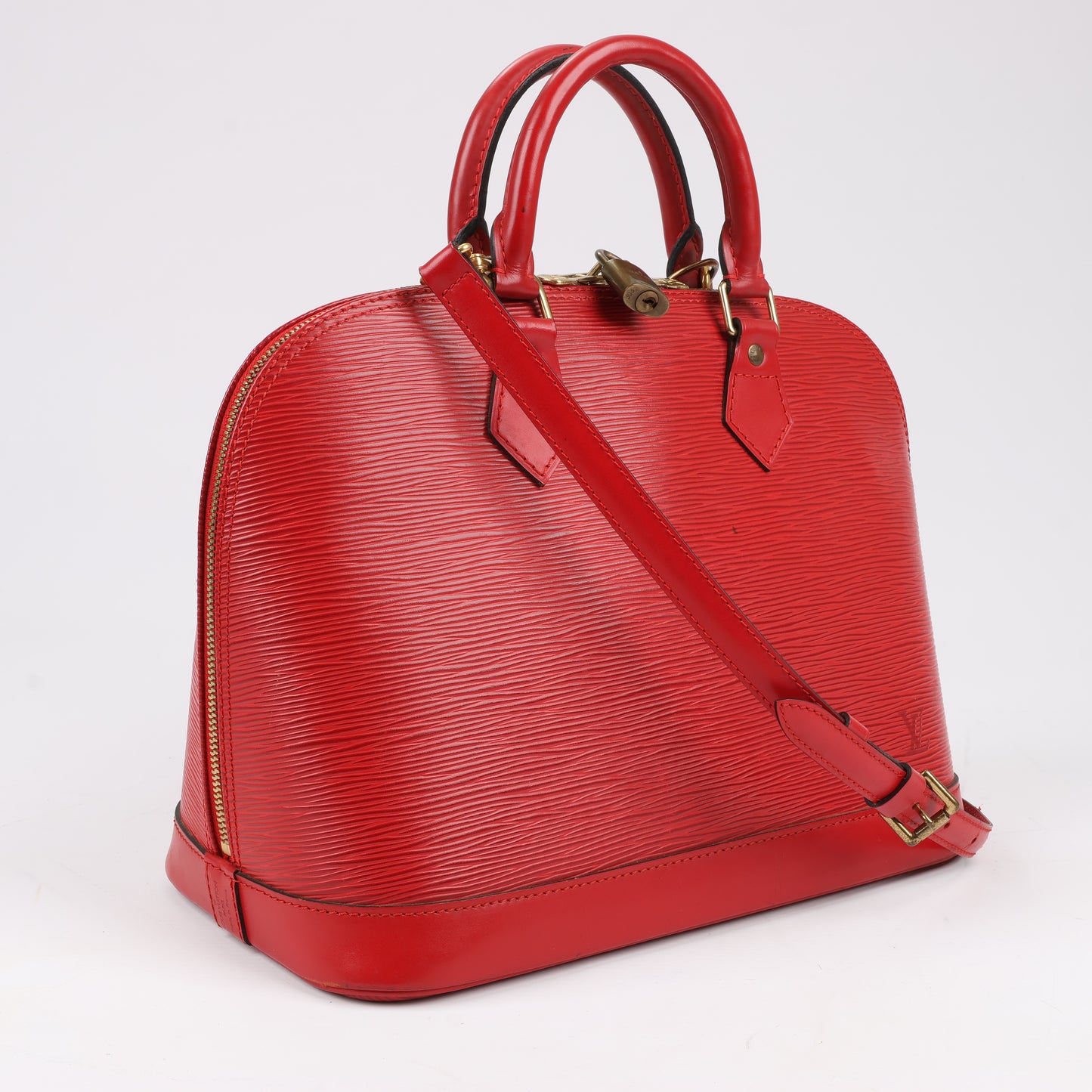 Louis Vuitton Epi Leather Alma PM Handbag in Red M52147