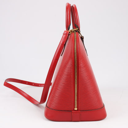 Louis Vuitton Epi Leather Alma PM Handbag in Red M52147