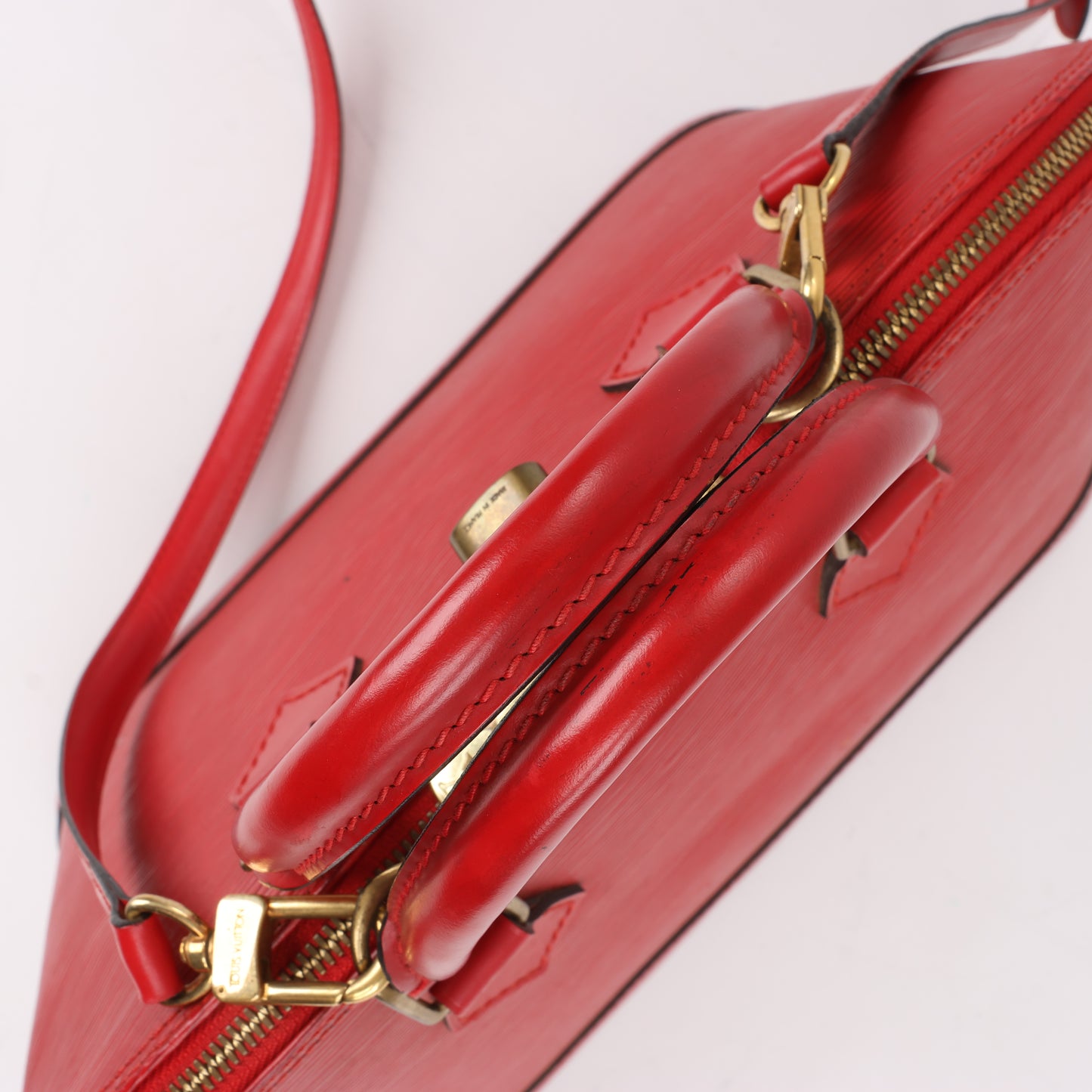 Louis Vuitton Epi Leather Alma PM Handbag in Red M52147