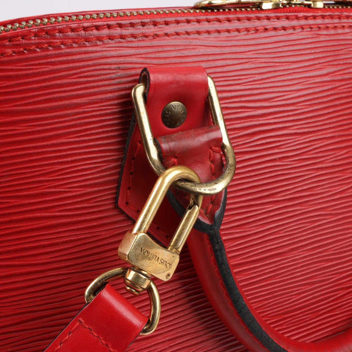 Louis Vuitton Epi Leather Alma PM Handbag in Red M52147