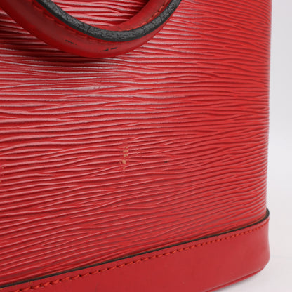 Louis Vuitton Epi Leather Alma PM Handbag in Red M52147
