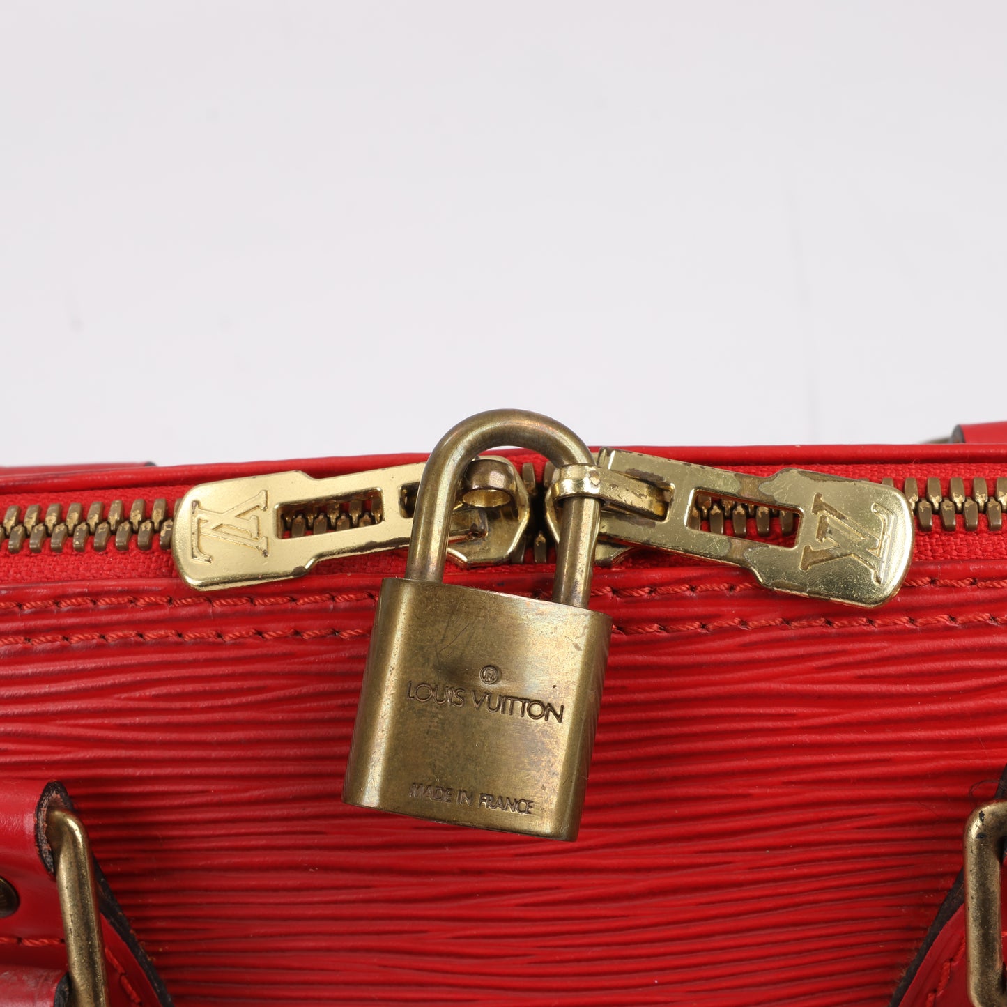 Louis Vuitton Epi Leather Alma PM Handbag in Red M52147