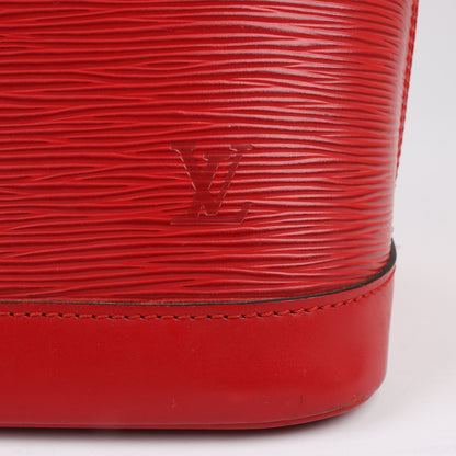 Louis Vuitton Epi Leather Alma PM Handbag in Red M52147