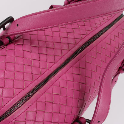 BOTTEGA VENETA Intrecciato-Lederhandtasche in Rosa