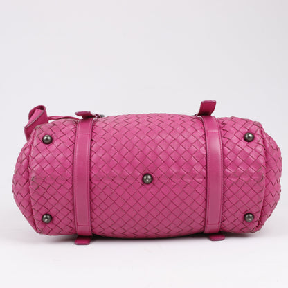 BOTTEGA VENETA Intrecciato-Lederhandtasche in Rosa
