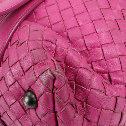 BOTTEGA VENETA Intrecciato-Lederhandtasche in Rosa