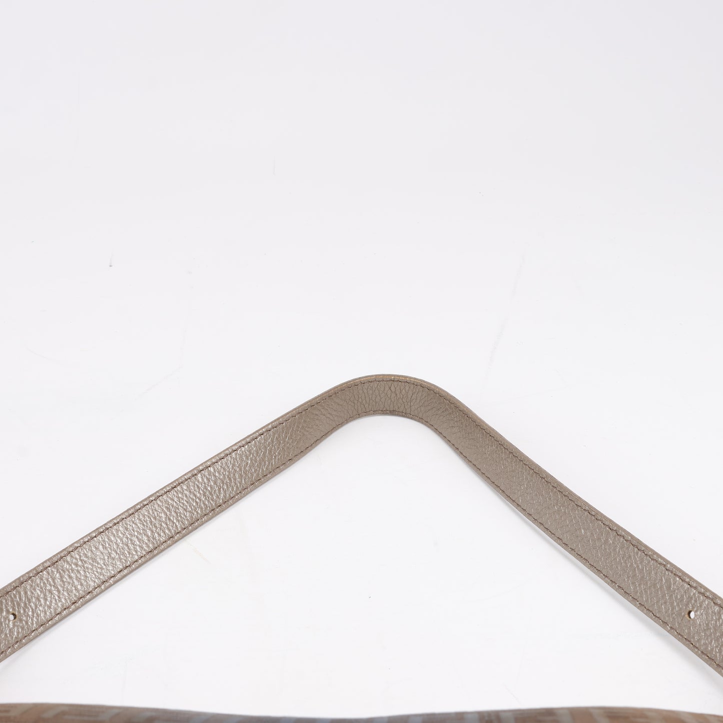 Sac à bandoulière FENDI Zucchino Mamma Baguette en toile et cuir marron 8BR001