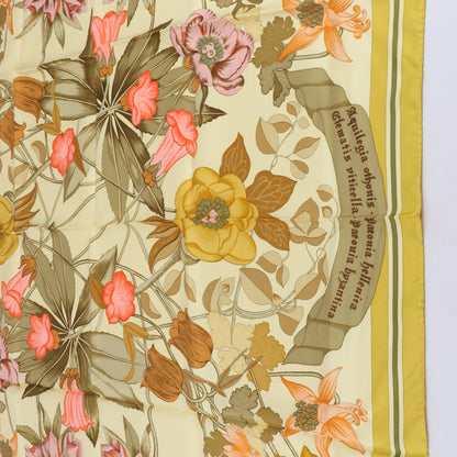 Hermes Carré 90 "Fleurs d'Hellade" 100% Silk Scarf