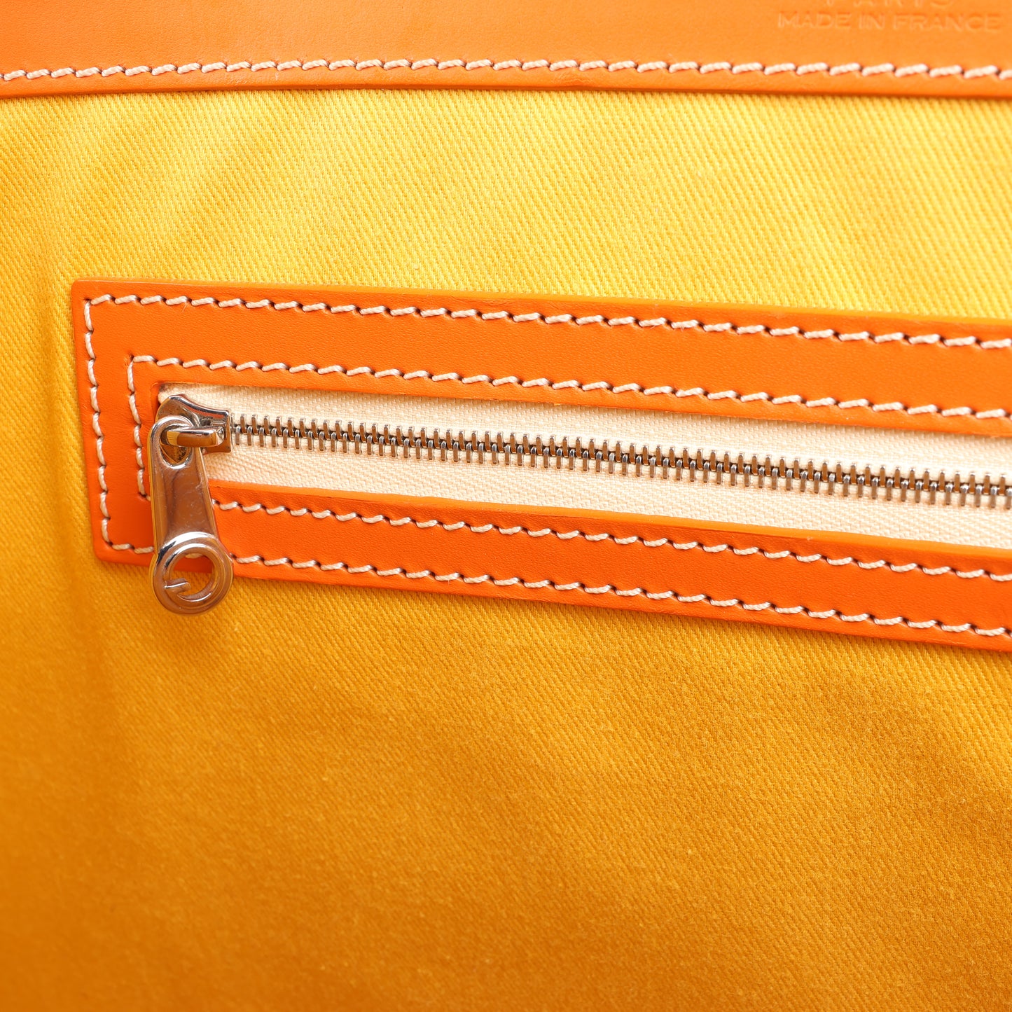 Goyard Saigon GM PVC & Leather Handbag in Orange