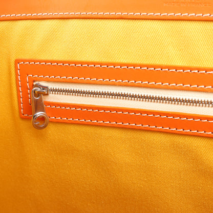Goyard Saigon GM PVC & Leather Handbag in Orange